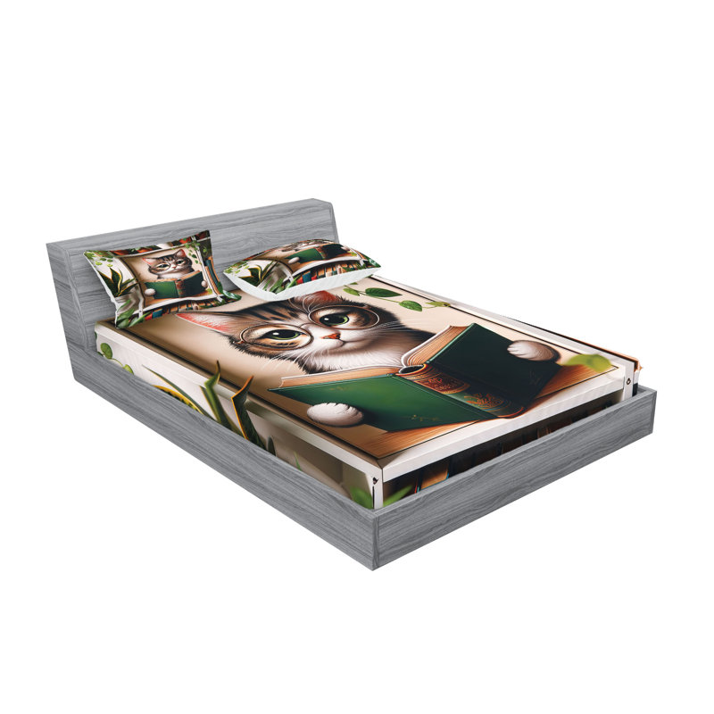 Ensemble de draps en microfibre Botanical Cozy Concept, Double