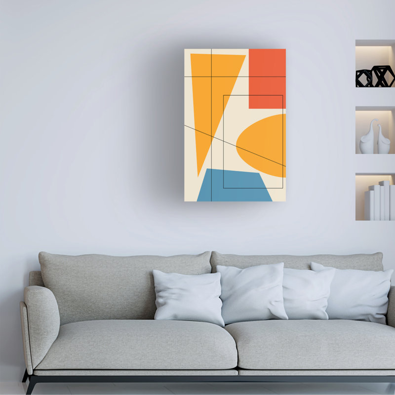 " Geometric 6 ", 32" H x 22" W x 2" D