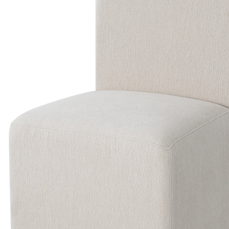 Chaises de salle à manger rembourrées Modern, Beige