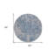 Tapis rond 8 po