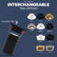 Luminaire à DEL sans lumière 2 pouces Luxrit à DEL avec bordure carrée et interchangeable 5CCT CRI90 Luxrite, intensité variable, 14 / 20W, faisceau 60 °, 1200 / 1700LM, paquet de 120 - 277 V-130498634