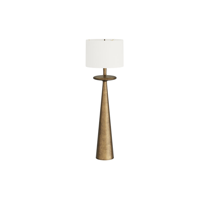 Putney Floor Lamp, Antique Brass