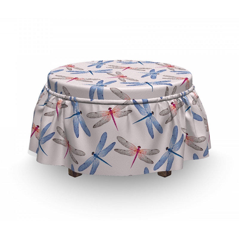 Box Cushion Ottoman Slipcover