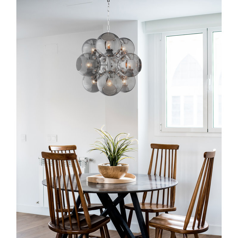 Lustre linéaire moderne Spoutnik à 9 lumières Slaymaker