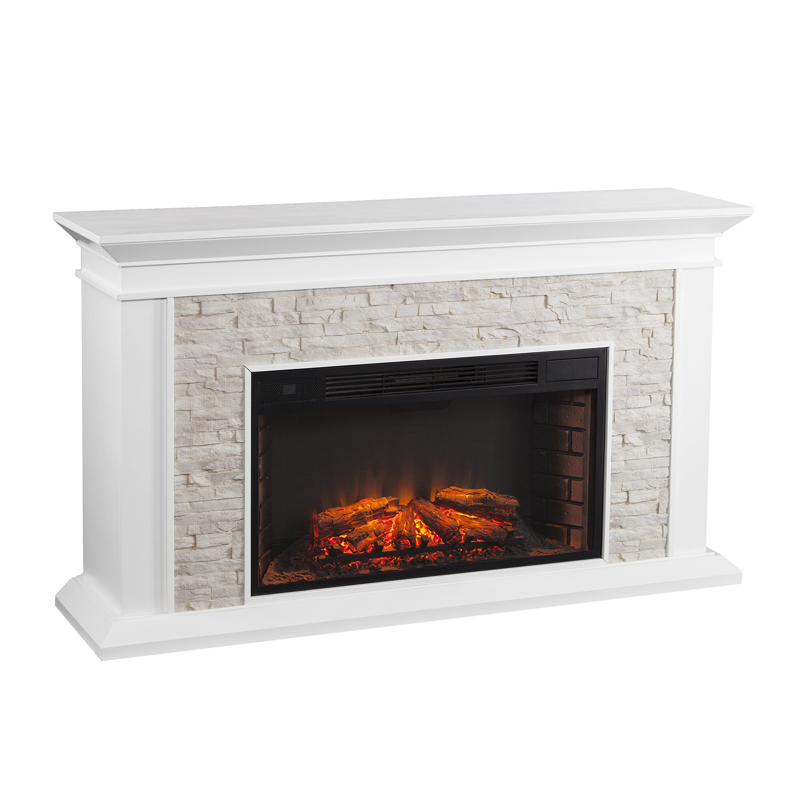 Coletta Electric Fireplace, White