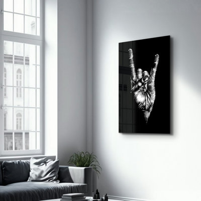 Lekeya Elegant Tempered Glass Wall Art Painting, 13.8 x 21.7 inches | 100% Tempered Glass, Thickness: 0.16 inches | UV Printed for Vibrant Colors | Perfect for Home Decor, Living Room, & Office Spaces