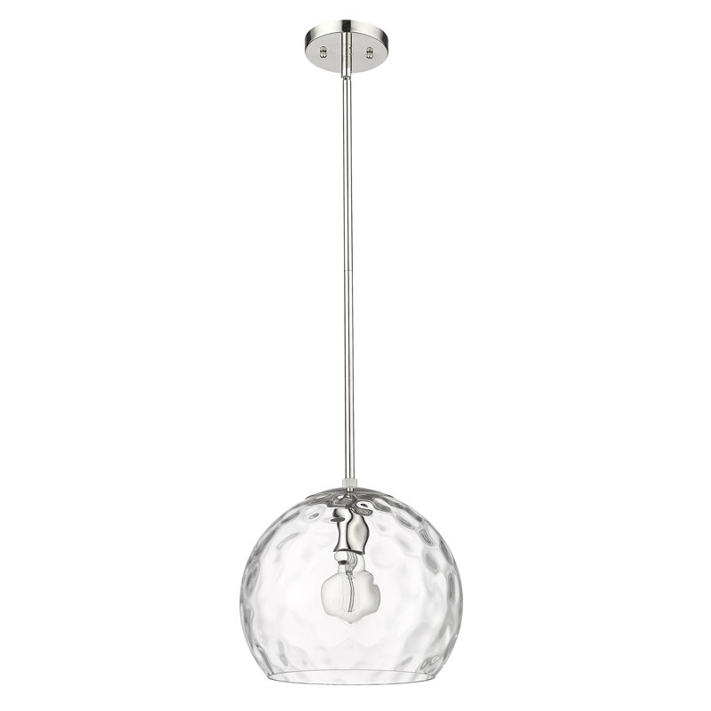 Luminaire suspendu 1 lumière, H 10,5 po x l 11,75 po x P 11,75 po
