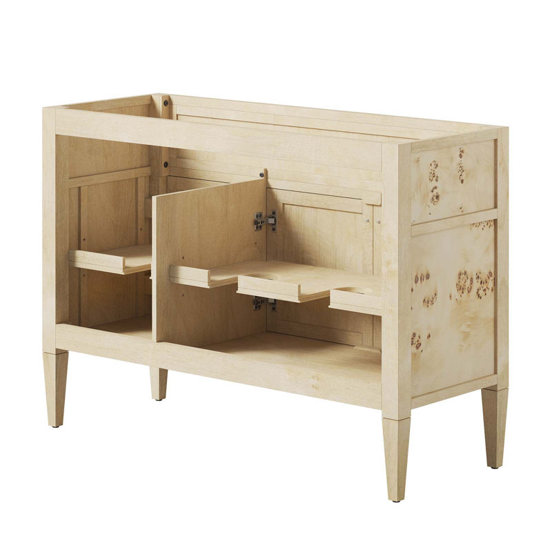 Base de meuble-lavabo double 48 po Modway Elysian, Bourgogne, Bourgogne