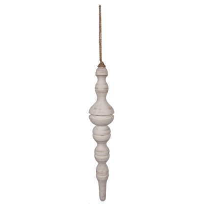 Ferlin 15'' Solid Wood Finial Ornament