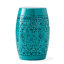 Table d'appoint Chic Teal Lace Cut, l 12,41 po x P 12,41 po H 18,38 po, structure en métal, sans assemblage