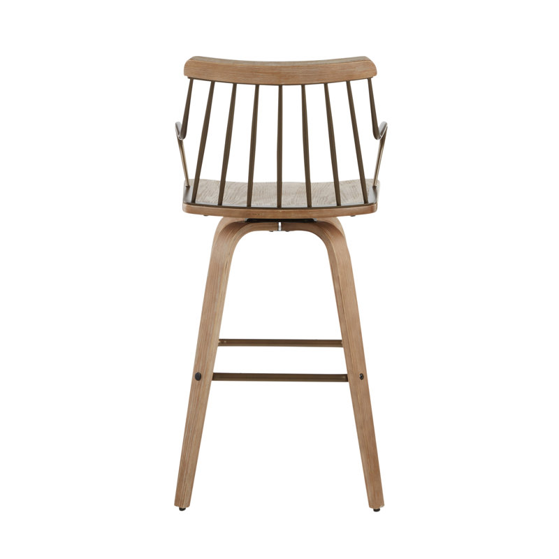 Tabouret de comptoir pivotant Farmhouse, Argent