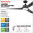 Lynton 52" Indoor Outdoor Ceiling Fan with Remote and Color Change Light Kit Included-88069717