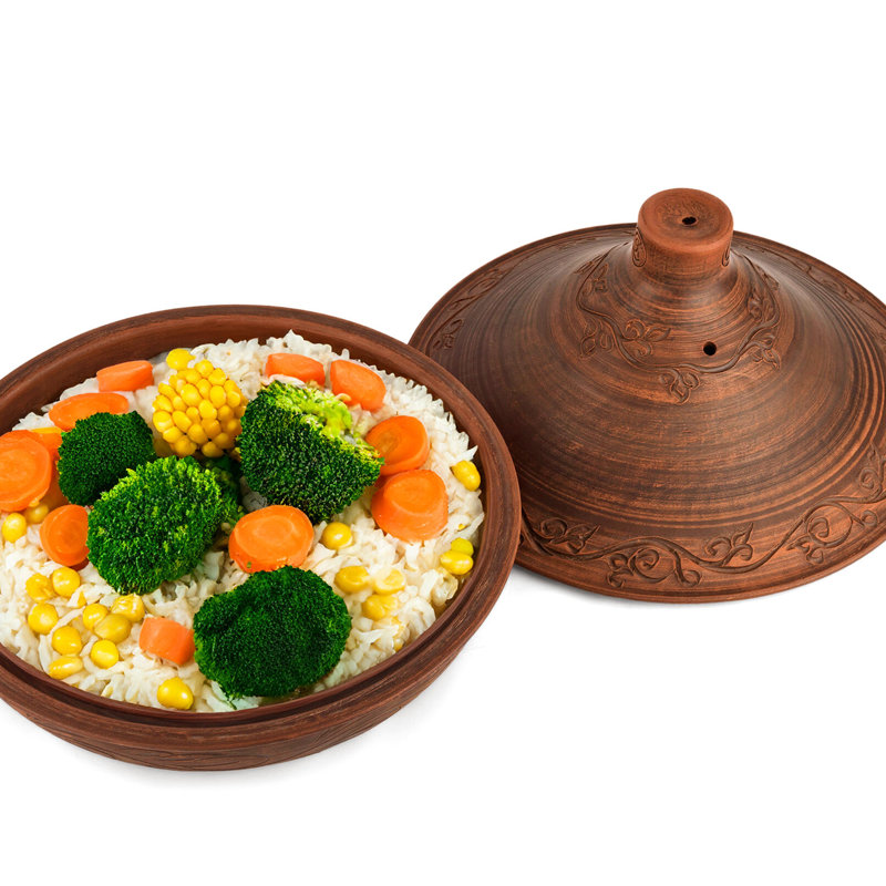 Tajine rond en grès de 3,2 pintes