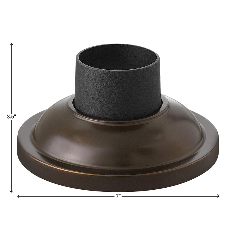 Support pour pilier d'extérieur, Bronze cuivré