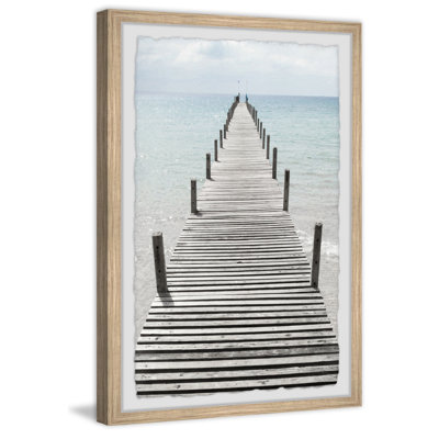 «The Long Dock», reproduction encadrée