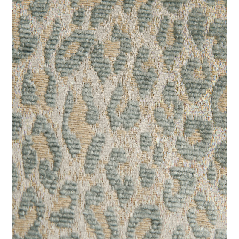 Amazink Leopard Cotton Blend Fabric, Cloudy Blue