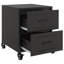 Anadalay 36cm W Steel Bedside Table-905989315