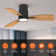 Emidia Flush Mount Ceiling Fan with LED Light for Medium Rooms