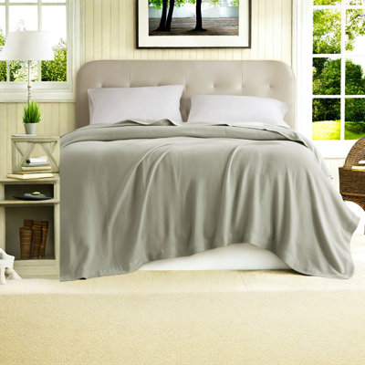 Premium Bedding Sets Cotton King Blanket, Modern Sage Green For Home