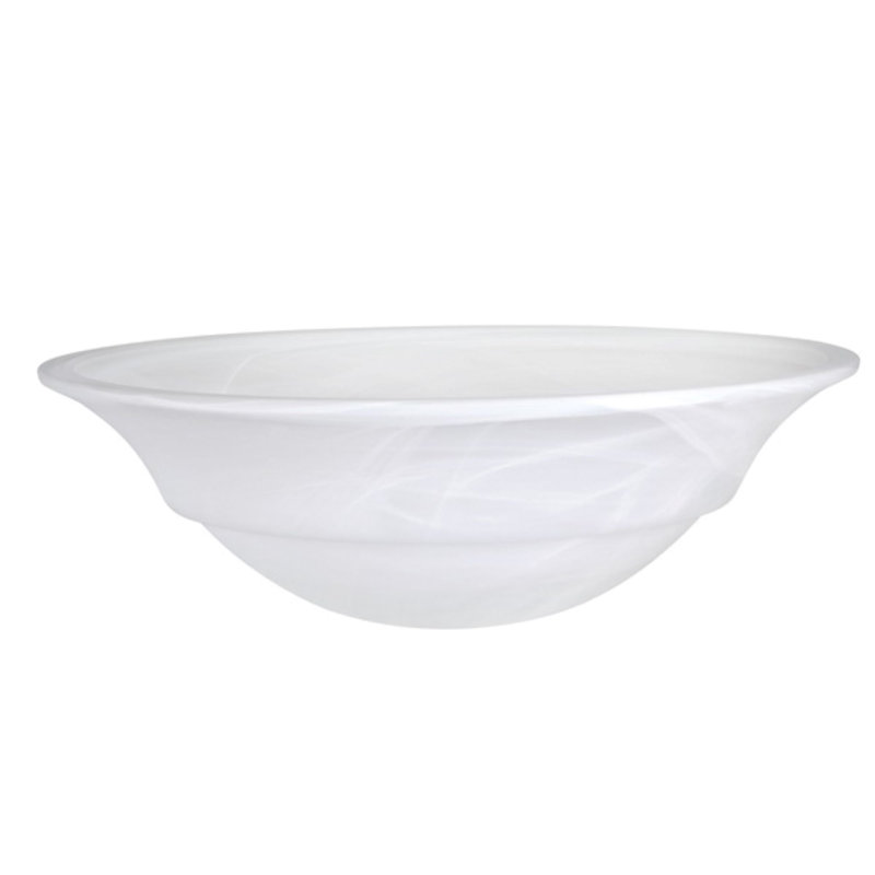 Abat-jour d'intérieur en verre 15 "