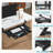 Keyboard Tray Under Desk, Pull Out Keyboard & Mouse Tray With C-Clamp, Ergonomic Desk Keyboard Tray Slide Out, Pull Out Platform Drawer For Home And Office(Black)