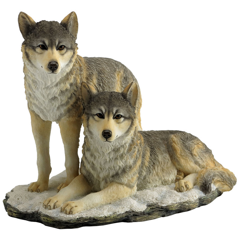 Millwood Pines L 9,25 po L résine loup multicolore