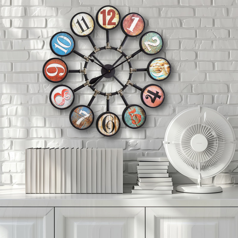 Pless Metal Wall Clock