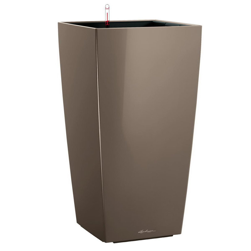 Cubico Planter Box, Taupe, 95 cm H x 50 cm W x 50 cm D