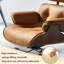 Chaise d'ordinateur pivotante en cuir