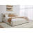 Bennum Louis Upholstered Platform Bed In Natural Linen-1359541168
