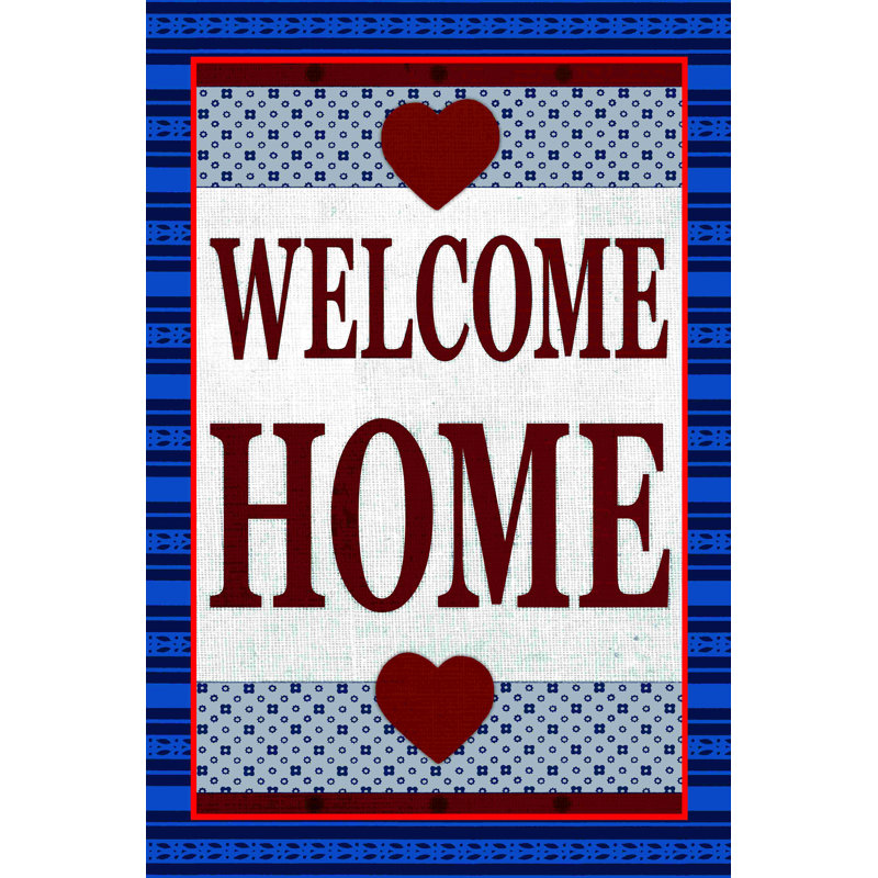 Welcome Home - Impression sur toile tendue, H 18 po x l 12 po