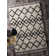 Peugeot Geometric Shaggy Ivory/Charcoal Rug