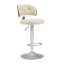 Swivel Bar Stools Seat Adjustable H 62-84cm Barstools with Upholstered Back(set of 2/4)-2048619492-2059650888