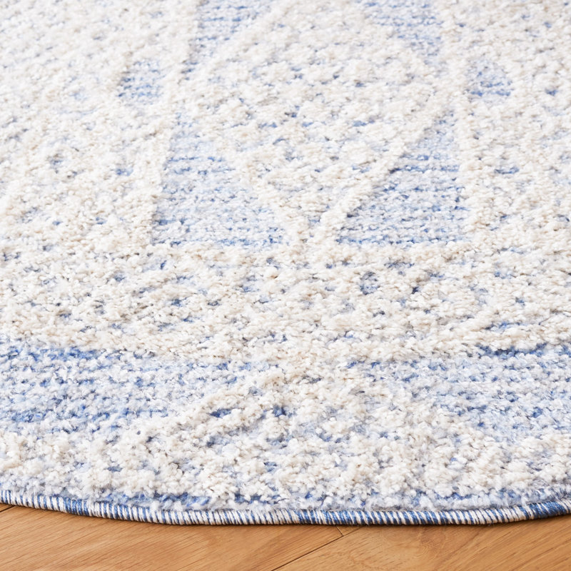 Chapel Performance Geometric Rug, Round 6'7"