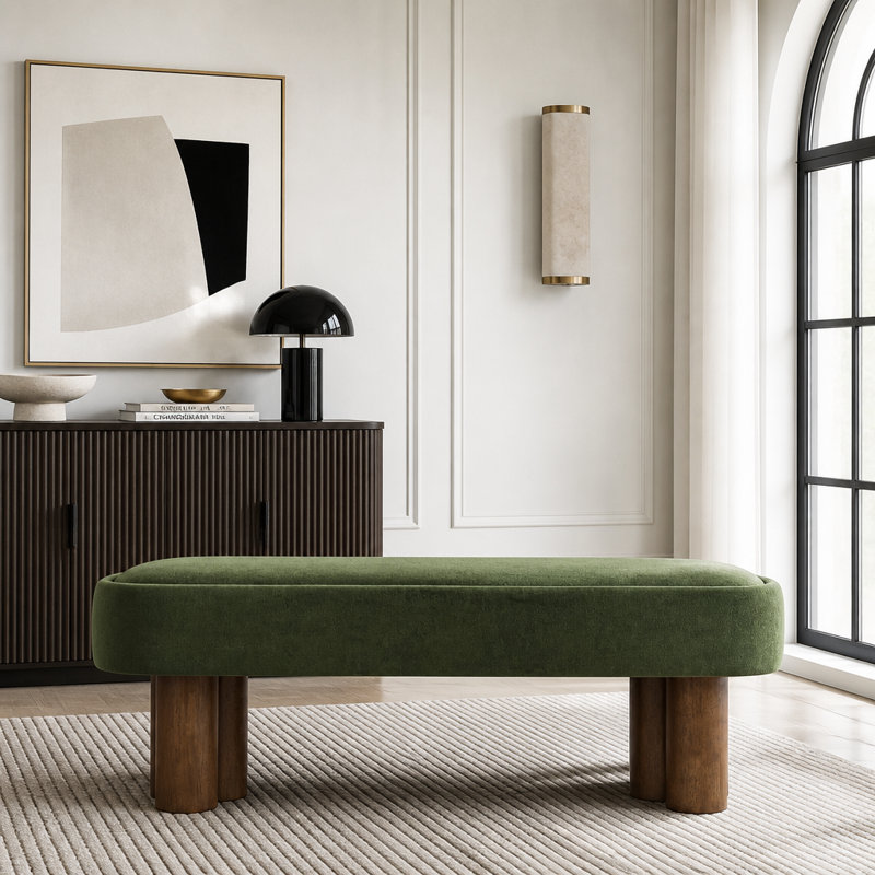 Banc rembourré 51,57 L, Vert