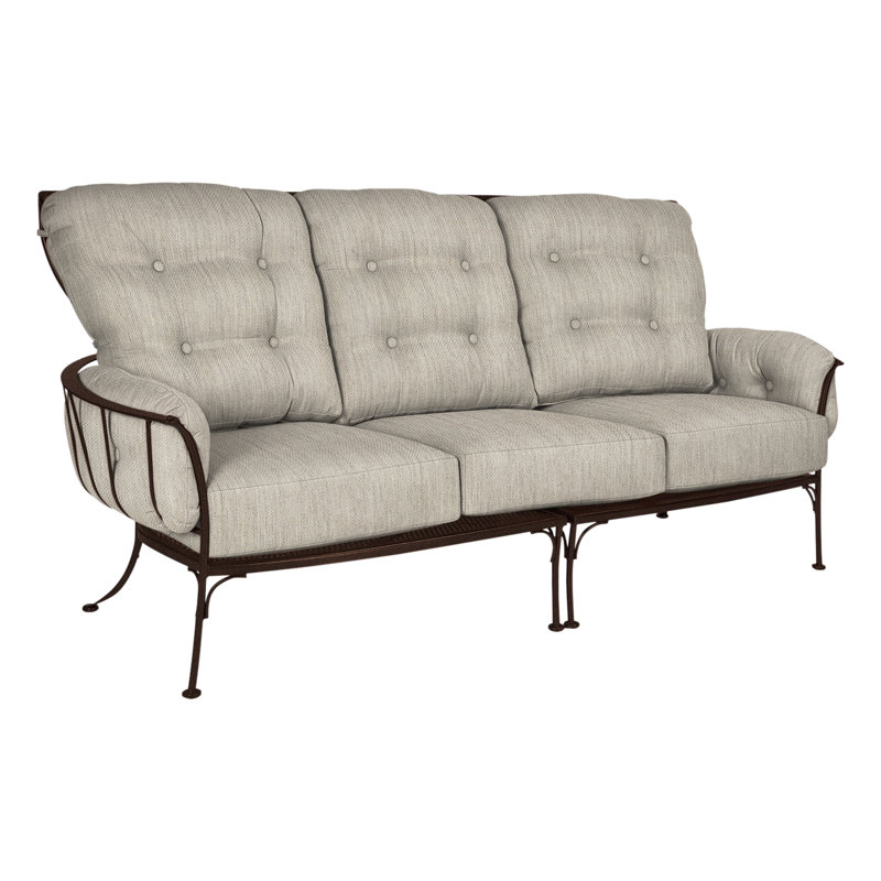 Monterra Outdoor 3 - Seat Patio Sofa, Copper Creek, Flagship Stone Sunbrella®