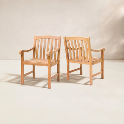 Teak Solid Wood Outdoor Dining Armchair
