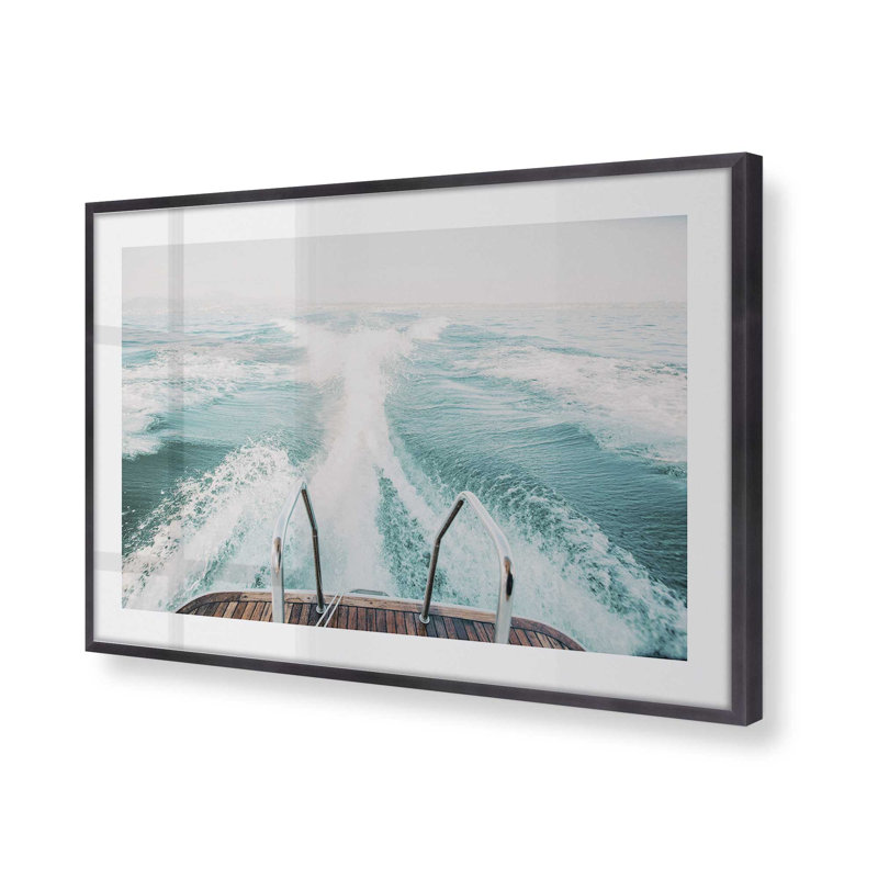 Ocean Trails Print, 17.25" H x 21.25" W x 1.25" D, Weathered Zinc Framed