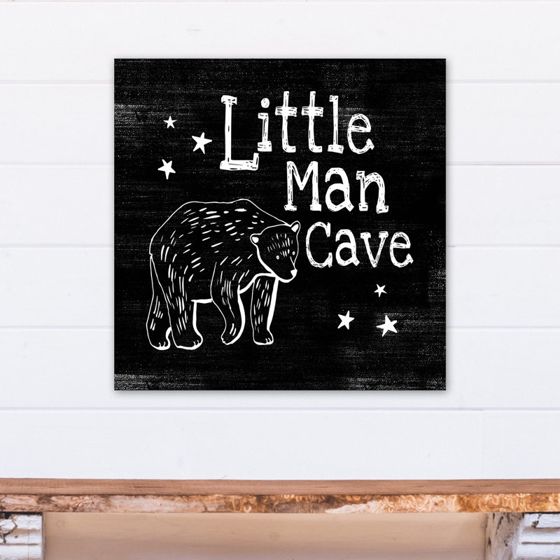 Art sur toile ours de petites hommes cave Mancuso, Toile tendue, H 24 po x l 24 po x P 1,25 po