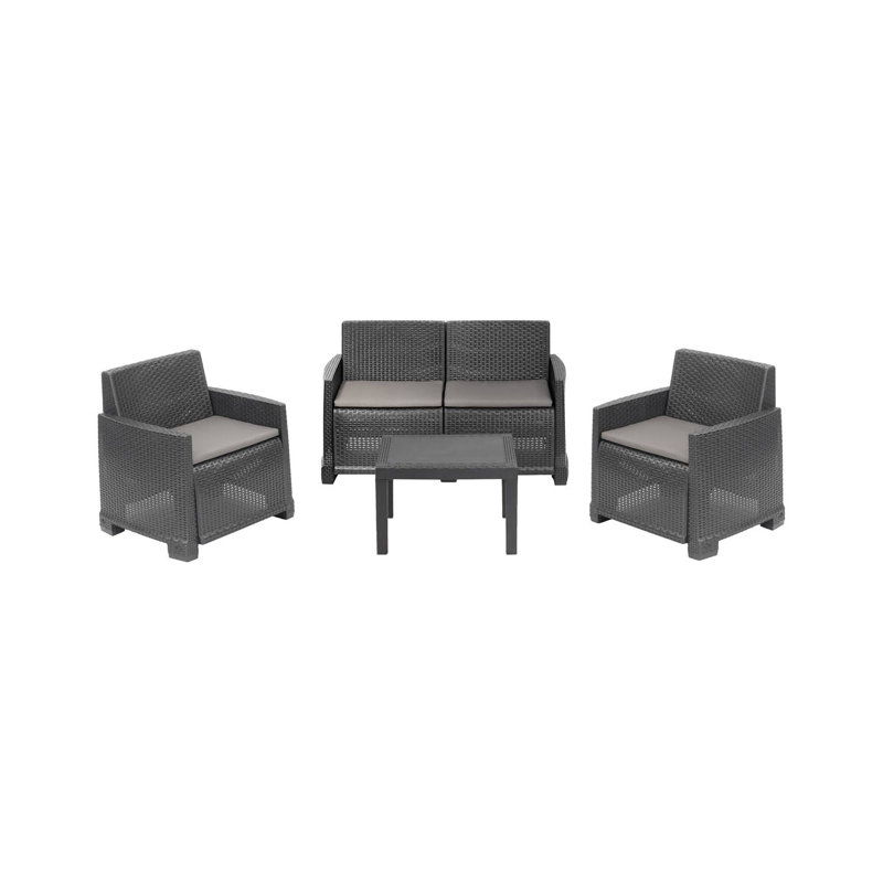 Alvada Rectangular 2 - Person 66cm L Outdoor, Black