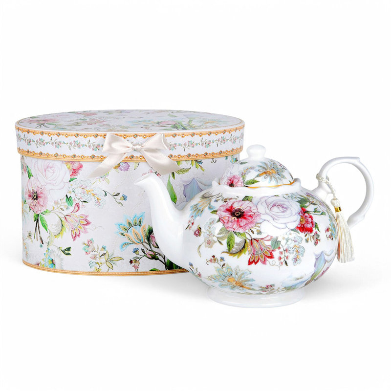 Théière en porcelaine pivoine 38 oz (1000 ml)