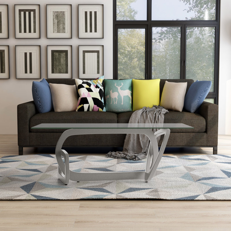 Hyatt Glass Top Coffee Table