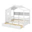 Wooden  House Bed With Drawers-1983416666-1983416669
