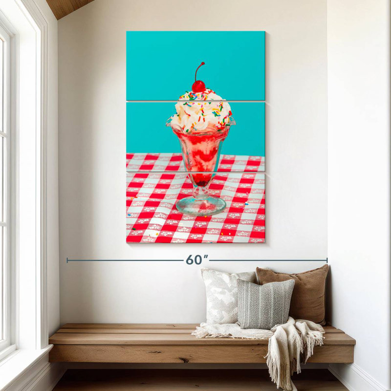 Yarlin Ice Cream Sundae, 50" H x 32" W