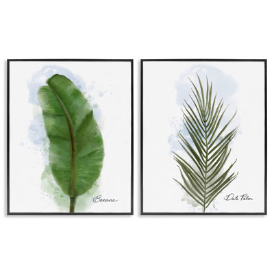 «Modern Fruit Leaves», ensemble de 2 giclées encadrées, design par Matthew Piotrowicz