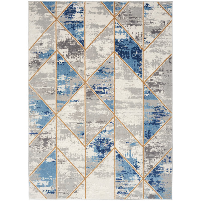Rashea Geometric Indoor Rug, Runner 2'3" x 7'6"