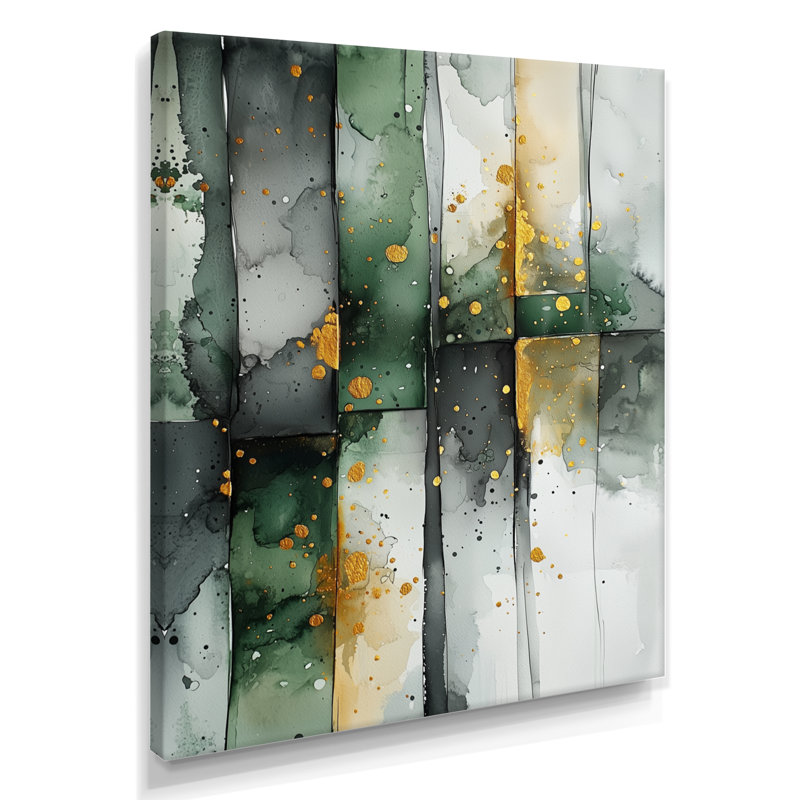 Heidel - Décoration murale abstraite, Toile tendue, Ne s’applique pas, H 20 po x l 12 po