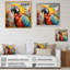 Perroquet jaune tempête tropicale sur toile-622727722-622727723