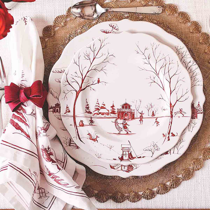 Country Estate Harvest Napkin, Ruby