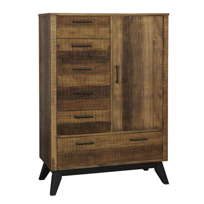 Wood Chifferobe, Brushed Wheat